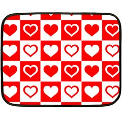 Background-card-checker-chequered Fleece Blanket (mini)