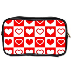 Background-card-checker-chequered Toiletries Bag (two Sides)