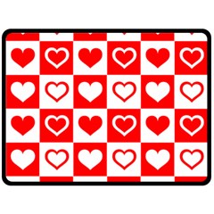 Background-card-checker-chequered Fleece Blanket (large) 