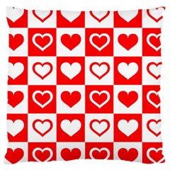 Background-card-checker-chequered Large Cushion Case (one Side)