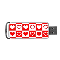 Background-card-checker-chequered Portable Usb Flash (two Sides)