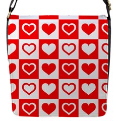 Background-card-checker-chequered Flap Closure Messenger Bag (s)