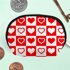 Background-card-checker-chequered Accessory Pouch (medium)