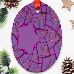 Abstract-1 Oval Ornament (two Sides) by nateshop