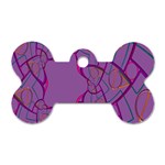 Abstract-1 Dog Tag Bone (Two Sides) Front