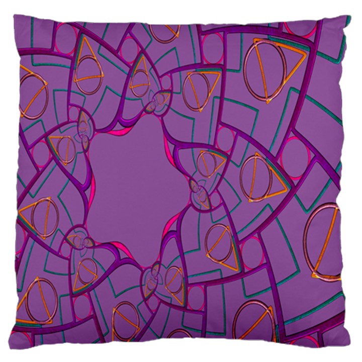 Abstract-1 Standard Flano Cushion Case (One Side)