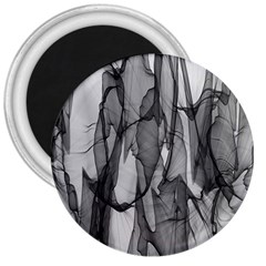 Abstract-black White (1) 3  Magnets by nateshop