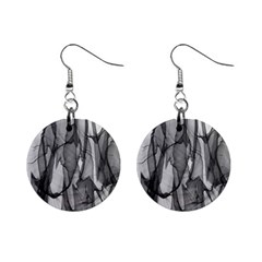 Abstract-black White (1) Mini Button Earrings by nateshop