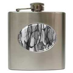 Abstract-black White (1) Hip Flask (6 Oz) by nateshop