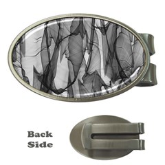 Abstract-black White (1) Money Clips (oval)  by nateshop