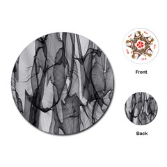 Abstract-black White (1) Playing Cards Single Design (round) by nateshop