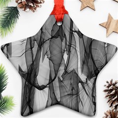 Abstract-black White (1) Star Ornament (two Sides) by nateshop