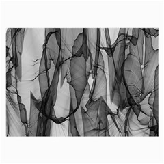 Abstract-black White (1) Large Glasses Cloth by nateshop