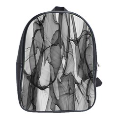 Abstract-black White (1) School Bag (large) by nateshop