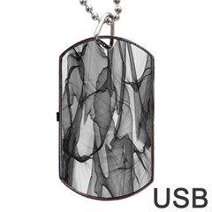 Abstract-black White (1) Dog Tag Usb Flash (one Side) by nateshop