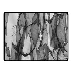 Abstract-black White (1) Fleece Blanket (small) by nateshop