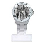 Abstract-black White (1) Plastic Nurses Watch Front