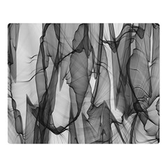 Abstract-black White (1) Double Sided Flano Blanket (large)  by nateshop