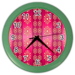 Background-15 Color Wall Clock by nateshop