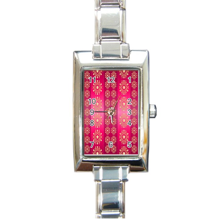 Background-15 Rectangle Italian Charm Watch