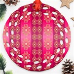 Background-15 Round Filigree Ornament (Two Sides) Front