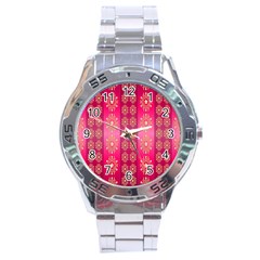 Background-15 Stainless Steel Analogue Watch by nateshop