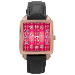 Background-15 Rose Gold Leather Watch  by nateshop