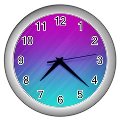 Background-16 Wall Clock (silver) by nateshop