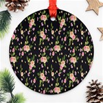 Background-roses Ornament (Round) Front