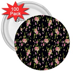 Background-roses 3  Buttons (100 Pack)  by nateshop