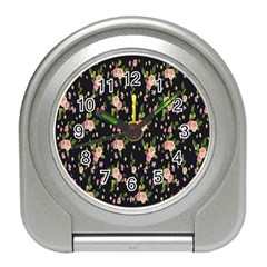 Background-roses Travel Alarm Clock by nateshop