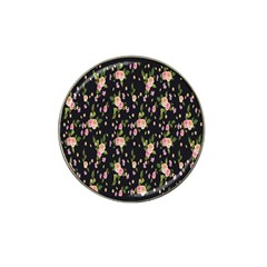 Background-roses Hat Clip Ball Marker by nateshop