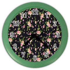 Background-roses Color Wall Clock by nateshop