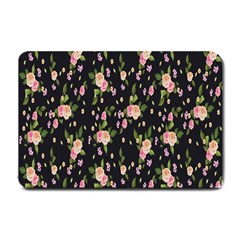 Background-roses Small Doormat  by nateshop