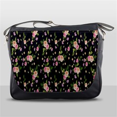 Background-roses Messenger Bag by nateshop