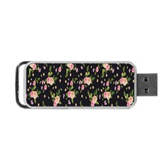 Background-roses Portable Usb Flash (one Side) by nateshop