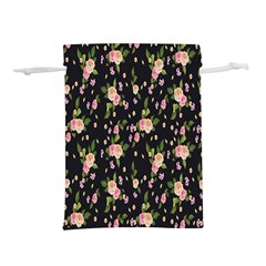 Background-roses Lightweight Drawstring Pouch (l) by nateshop