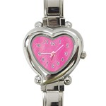 Background-texture Heart Italian Charm Watch Front