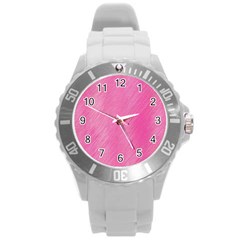 Background-texture Round Plastic Sport Watch (l) by nateshop