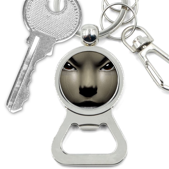 Close Up Portrait Asian Woman Close Up Portrait Asian Woman Bottle Opener Key Chain