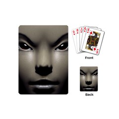 Close Up Portrait Asian Woman Close Up Portrait Asian Woman Playing Cards Single Design (mini) by dflcprintsclothing