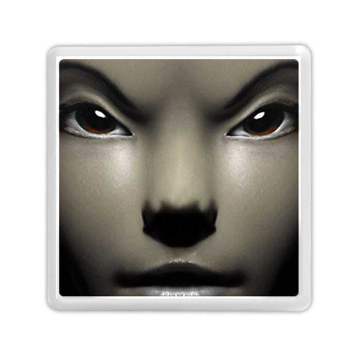 Close Up Portrait Asian Woman Close Up Portrait Asian Woman Memory Card Reader (Square)