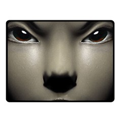 Close Up Portrait Asian Woman Close Up Portrait Asian Woman Double Sided Fleece Blanket (small) 