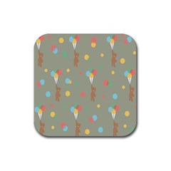 Bear 1 Rubber Coaster (square) by nateshop