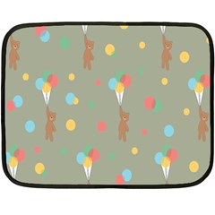 Bear 1 Double Sided Fleece Blanket (mini)  by nateshop