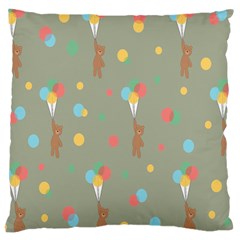 Bear 1 Large Cushion Case (one Side) by nateshop