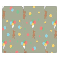 Bear 1 Double Sided Flano Blanket (small)  by nateshop