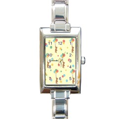 Bear 2 Rectangle Italian Charm Watch by nateshop