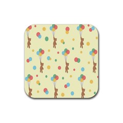 Bear 2 Rubber Coaster (square) by nateshop