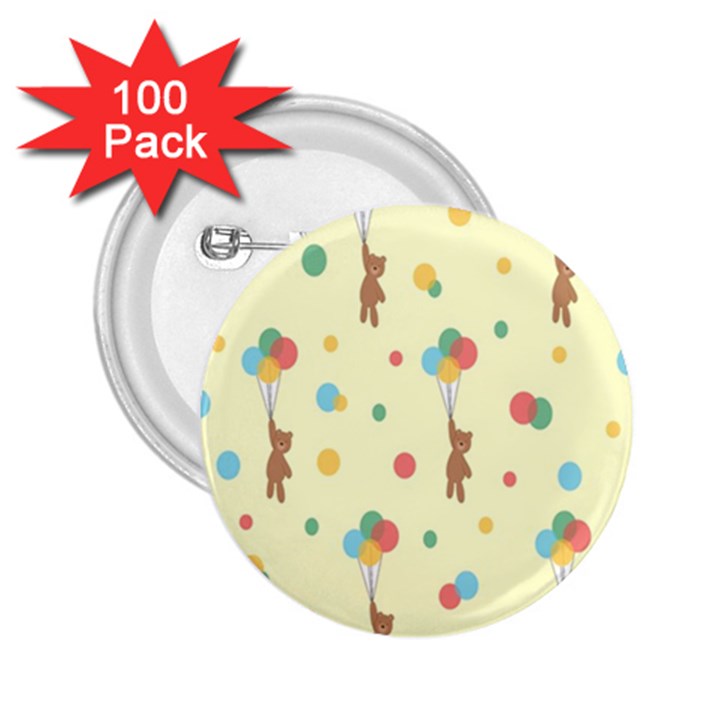 Bear 2 2.25  Buttons (100 pack) 